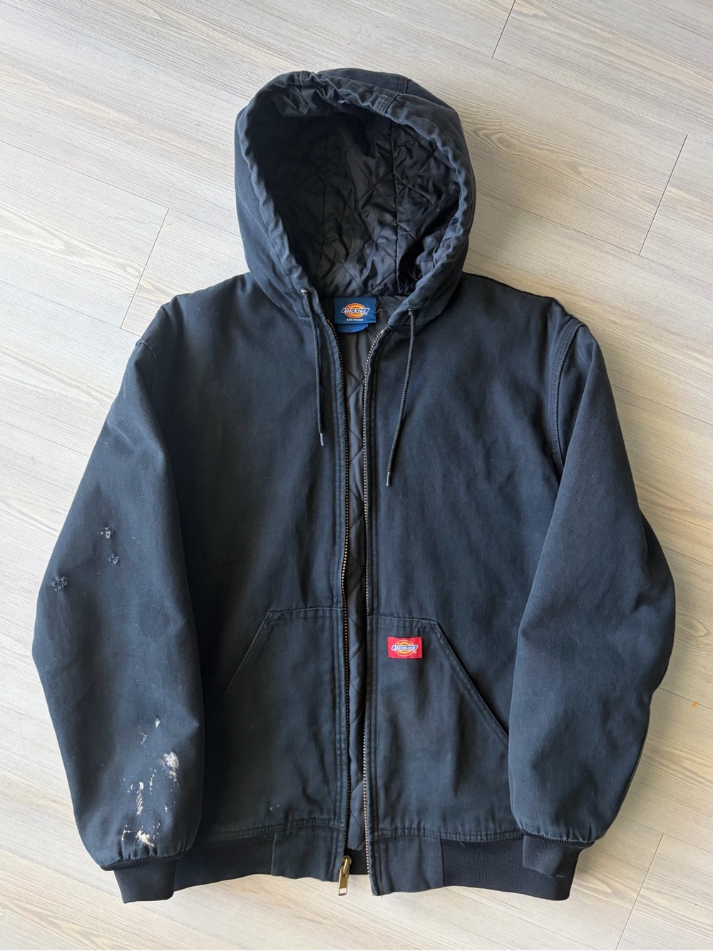 BLACK DICKIES WORKWEAR HOODED JACKET